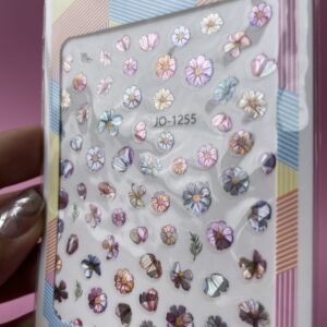 Sticker flores holográficas