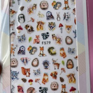 Sticker animalitos vintage